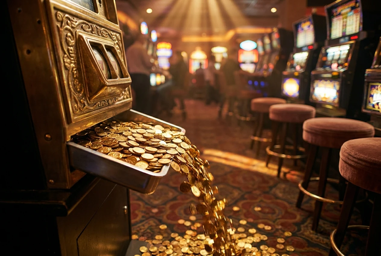 Free spins illustration with pokie reels